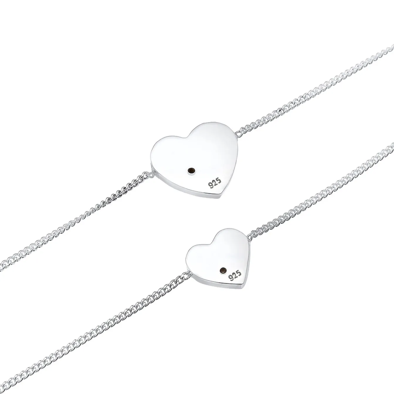 Elli "Mutter-Kind-Armbandset | Kristall (Weiß)< Symbol-schmuck|Herz-schmuck