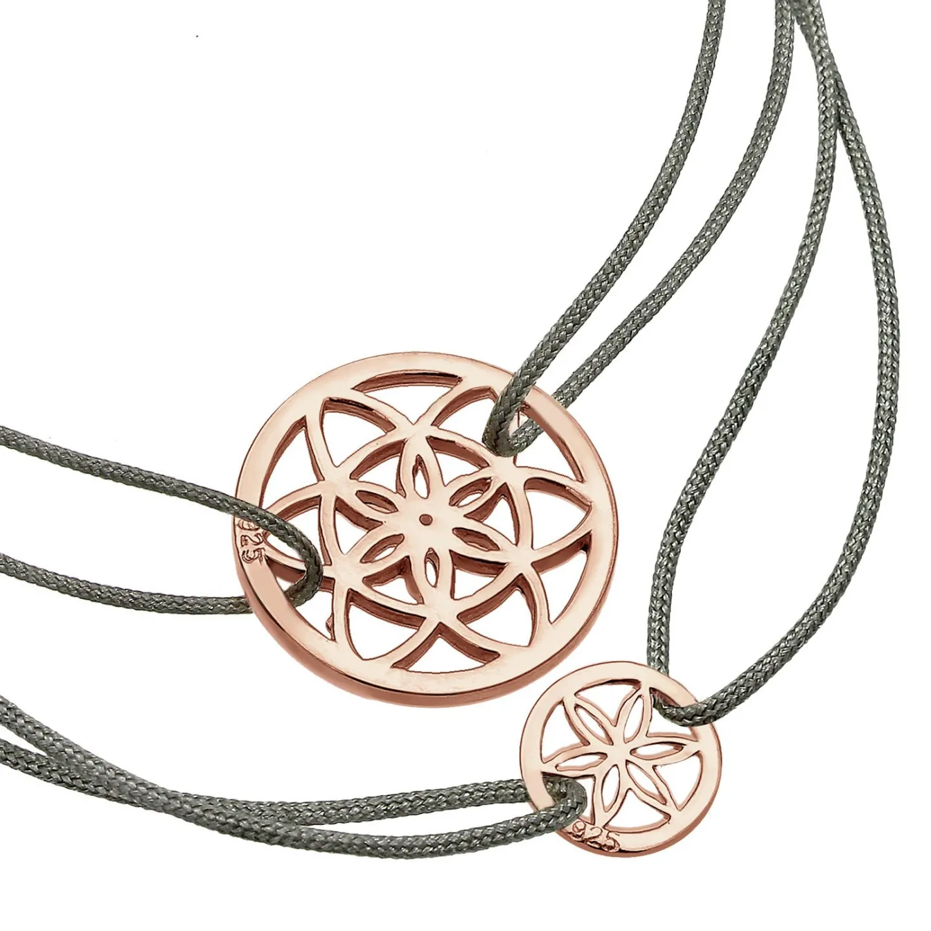 Elli "Mutter-Kind-Armbandset Blume< Roségold|Symbol-schmuck
