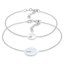 Elli "Mutter-Kind-Armbandset Herz< Vergoldet|Symbol-schmuck