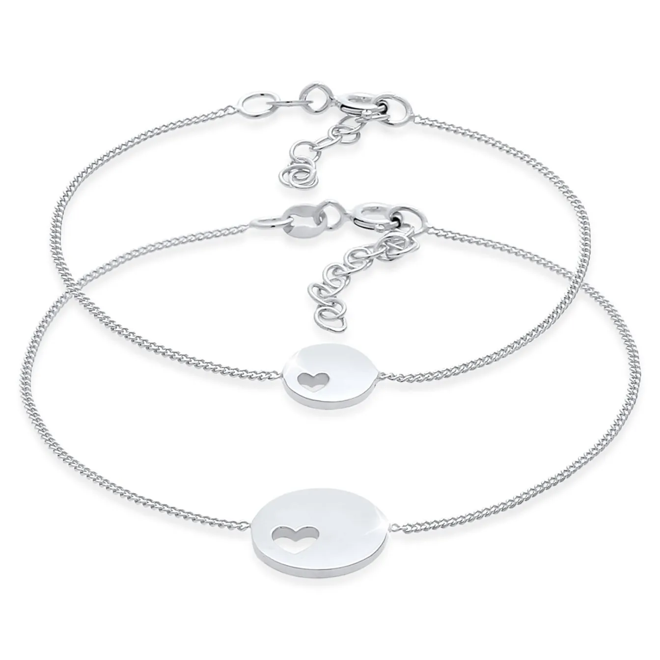 Elli "Mutter-Kind-Armbandset Herz< Vergoldet|Symbol-schmuck