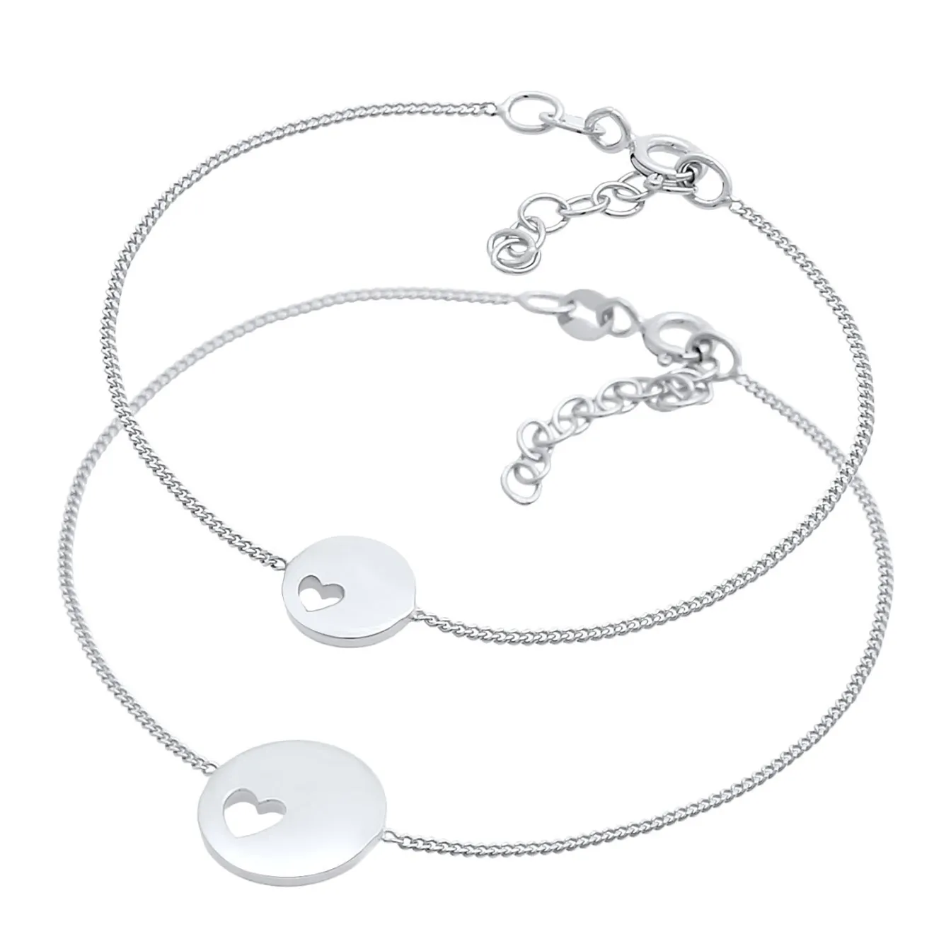 Elli "Mutter-Kind-Armbandset Herz< Vergoldet|Symbol-schmuck