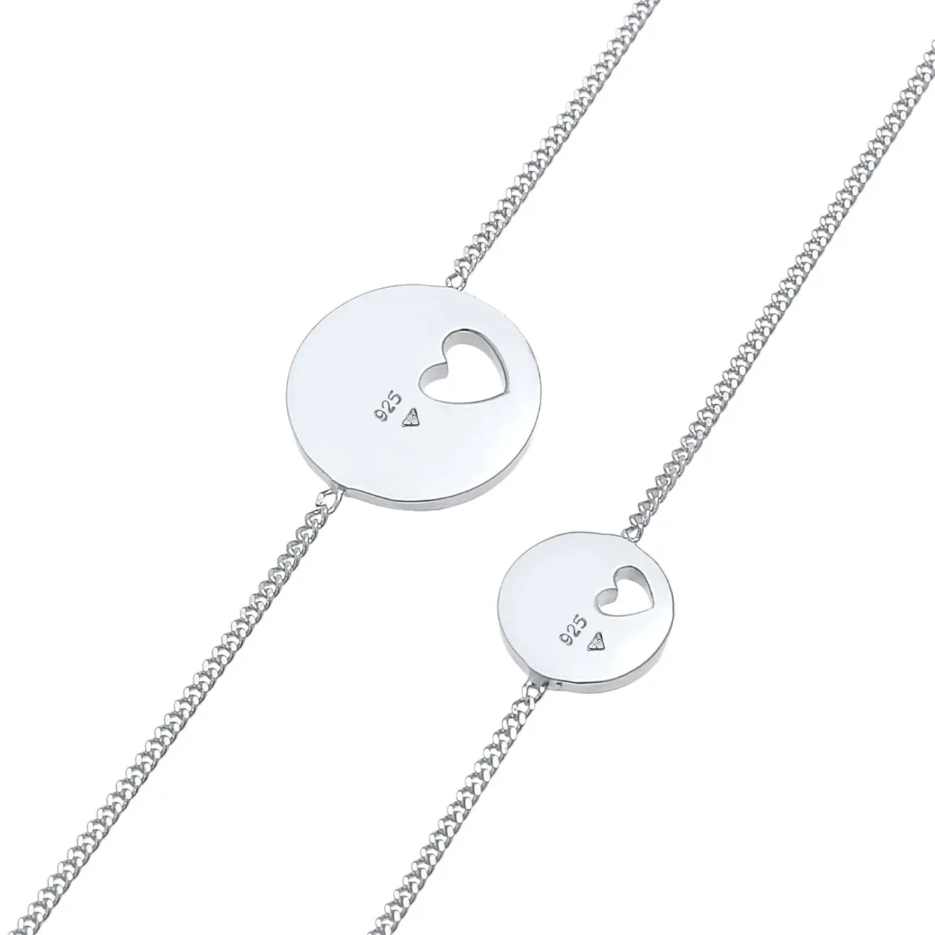 Elli "Mutter-Kind-Armbandset Herz< Vergoldet|Symbol-schmuck