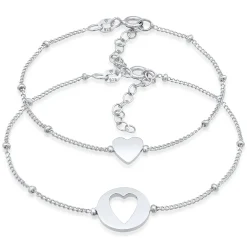 Elli "Mutter-Kind-Armbandset Herz< Silber|Symbol-schmuck