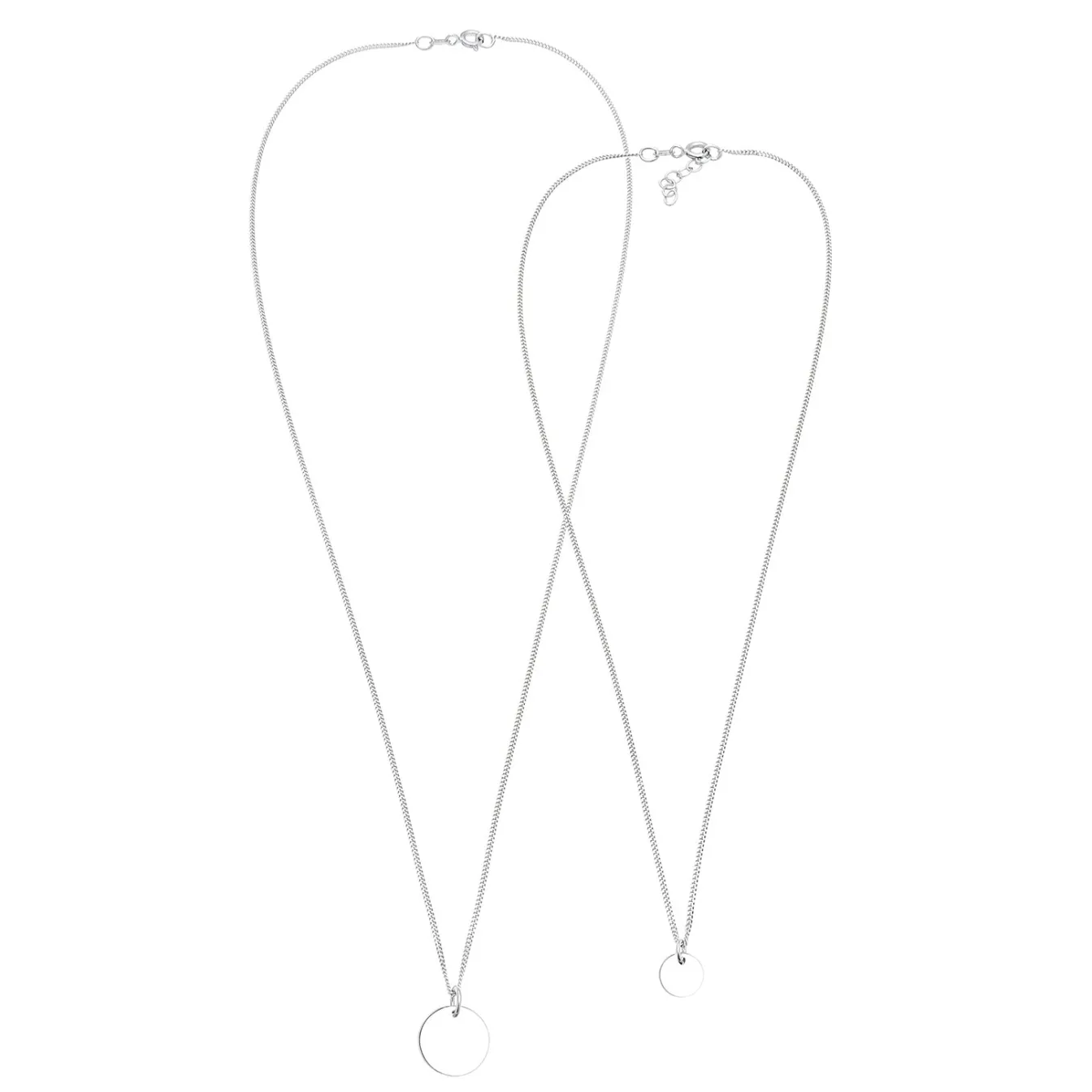 Elli "Mutter-Kind-Kettenset Geo< Halsketten|Silber