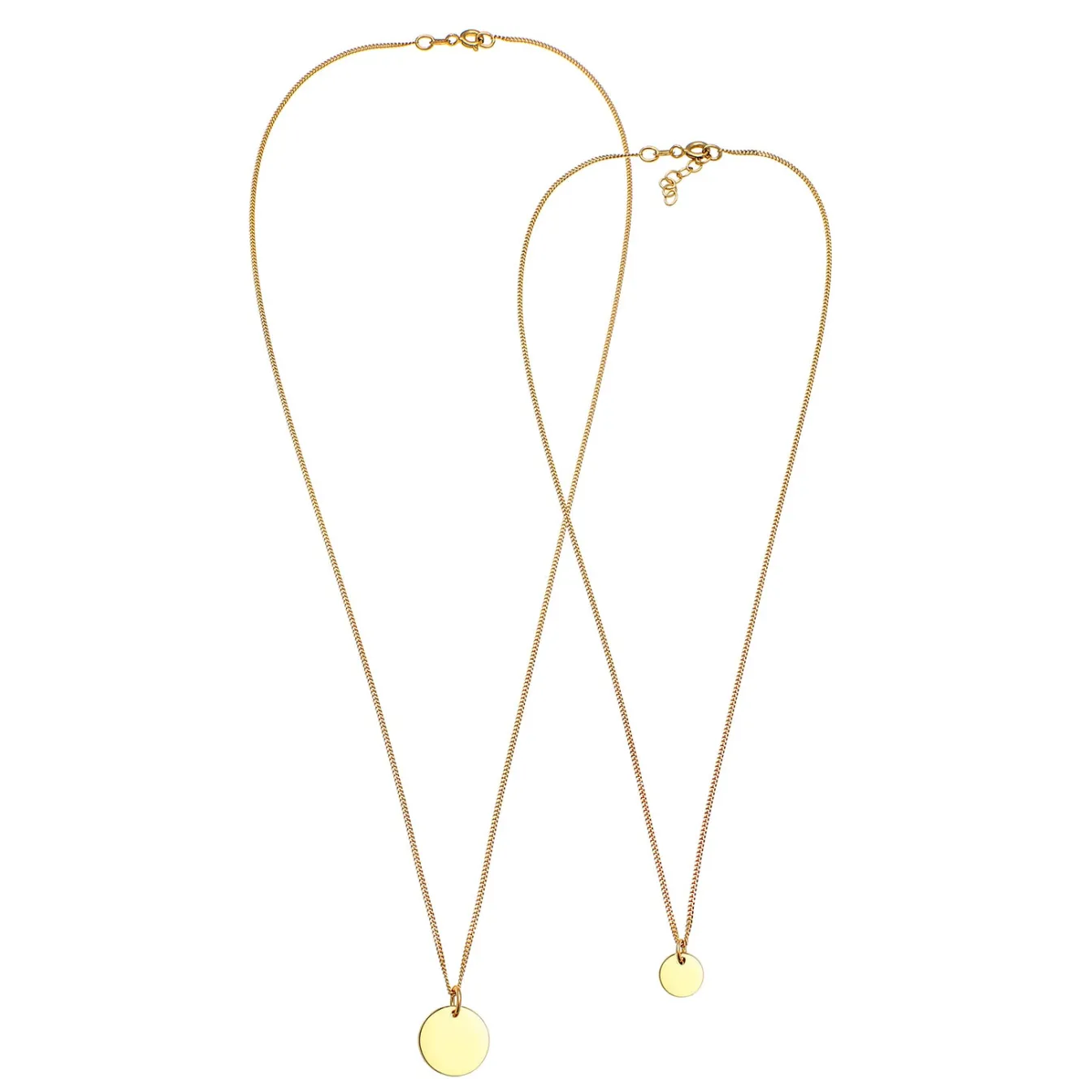 Elli "Mutter-Kind-Kettenset Geo< Halsketten|Silber