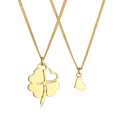 Elli "Mutter-Kind-Kettenset Herz< Symbol-schmuck|Herz-schmuck