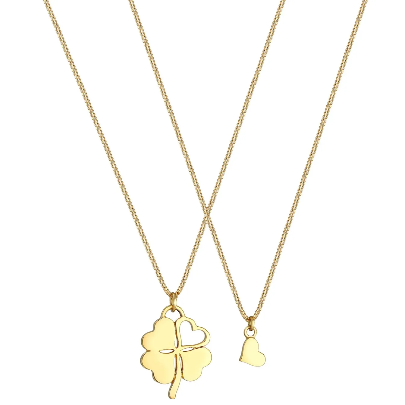 Elli "Mutter-Kind-Kettenset Herz< Symbol-schmuck|Herz-schmuck