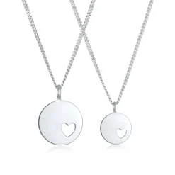 Elli "Mutter-Kind-Kettenset Herz< Symbol-schmuck|Herz-schmuck