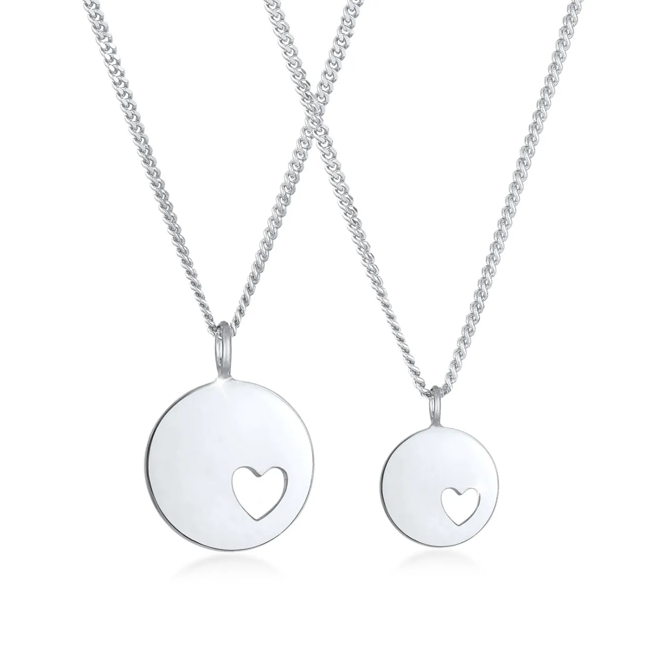 Elli "Mutter-Kind-Kettenset Herz< Symbol-schmuck|Herz-schmuck