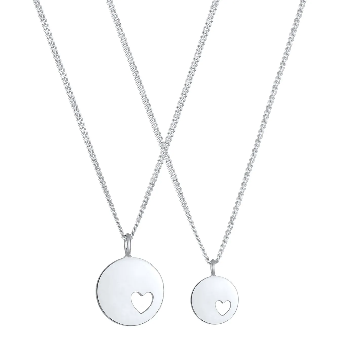 Elli "Mutter-Kind-Kettenset Herz< Symbol-schmuck|Herz-schmuck