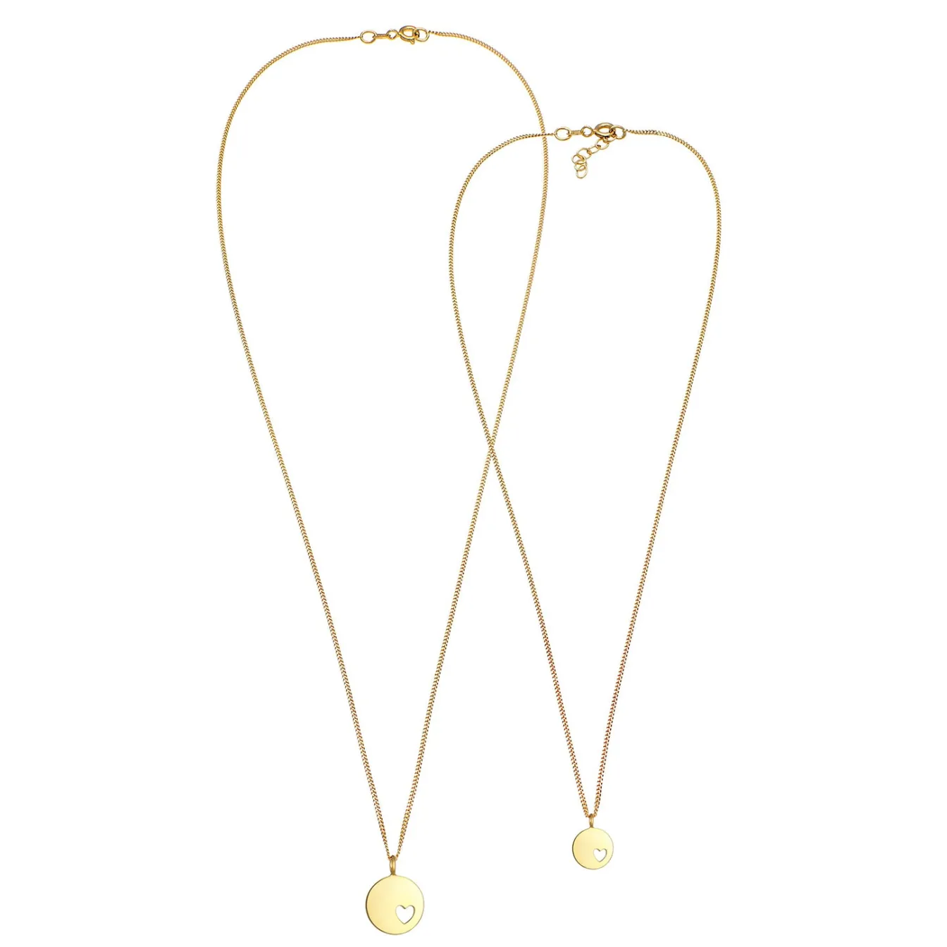 Elli "Mutter-Kind-Kettenset Herz< Symbol-schmuck|Herz-schmuck