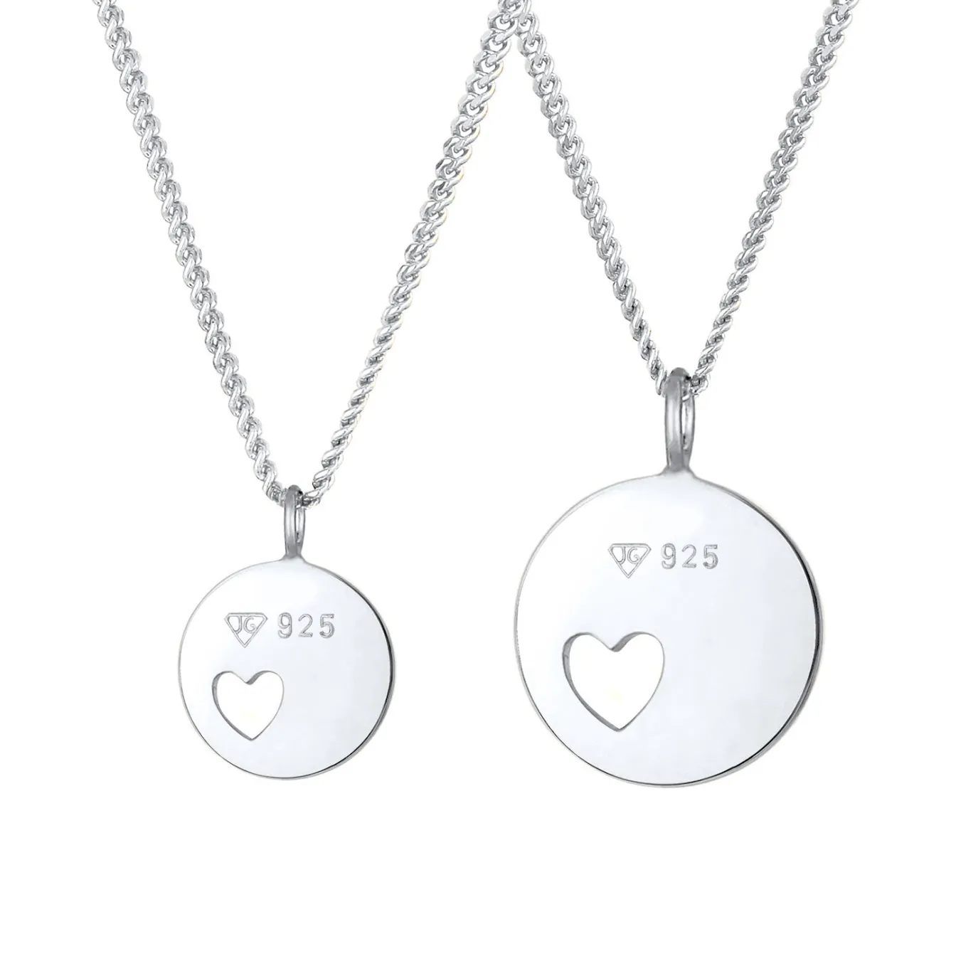 Elli "Mutter-Kind-Kettenset Herz< Symbol-schmuck|Herz-schmuck