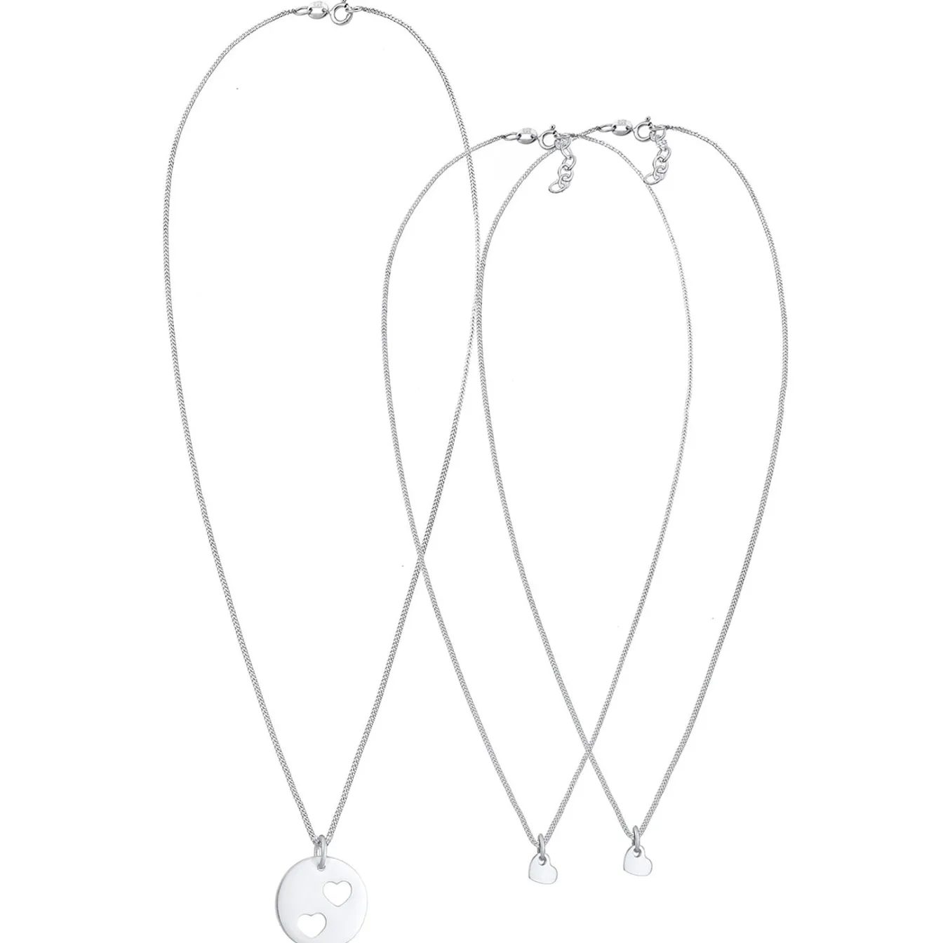 Elli "Mutter-Kind-Kettenset Herz< Roségold|Symbol-schmuck