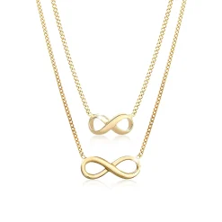 Elli "Mutter-Kind-Kettenset Infinity< Symbol-schmuck|Herz-schmuck