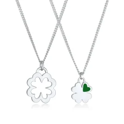 Elli "Mutter-Kind-Kettenset Kleeblatt< Symbol-schmuck|Halsketten