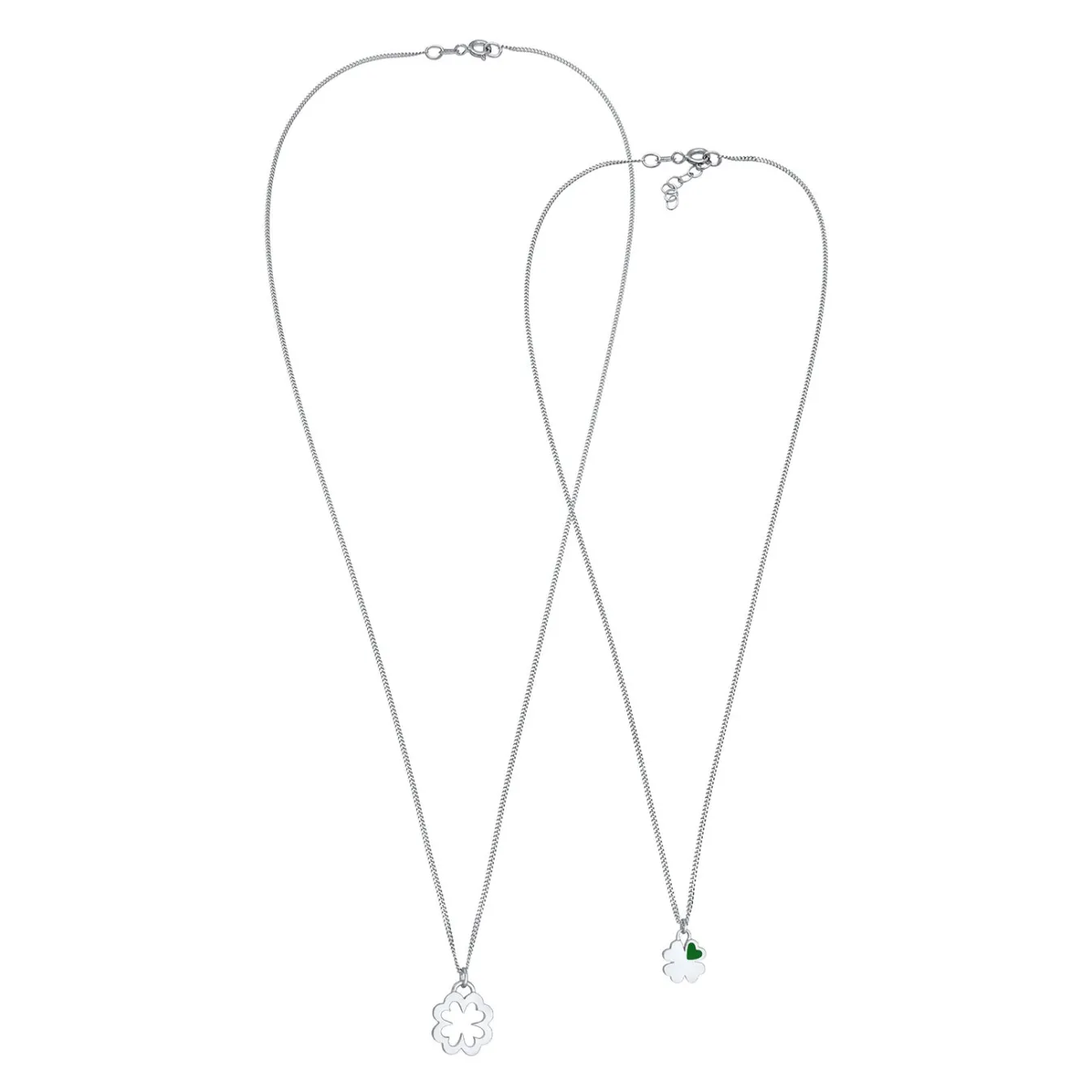 Elli "Mutter-Kind-Kettenset Kleeblatt< Symbol-schmuck|Halsketten