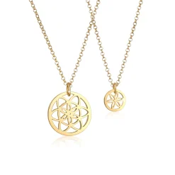 Elli "Mutter-Kind-Kettenset Lebensblume< Halsketten|Silber