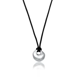 Elli "Nylonkette Disc Organic< Vergoldet|Halsketten