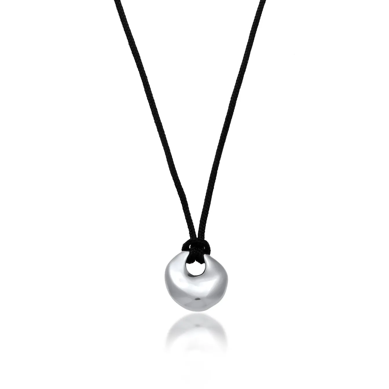 Elli "Nylonkette Disc Organic< Vergoldet|Halsketten