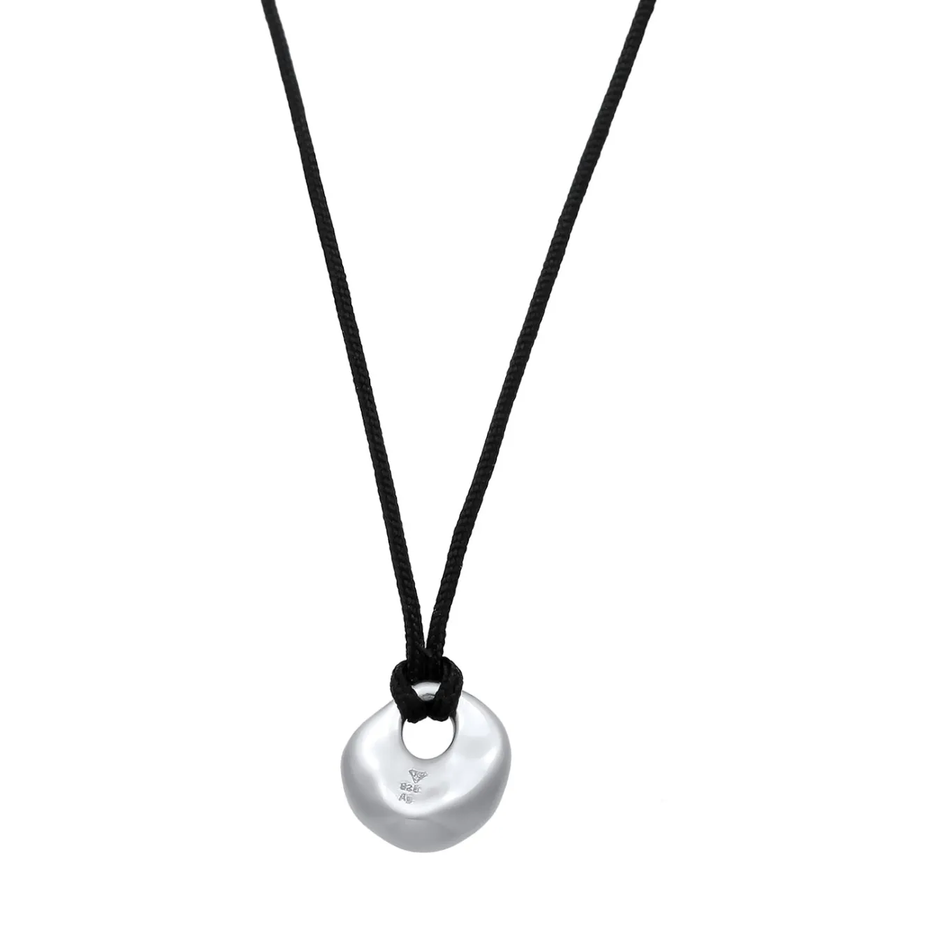 Elli "Nylonkette Disc Organic< Vergoldet|Halsketten