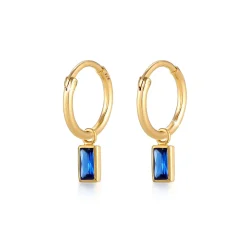 Elli "Ohrhänger | Saphir ( Blau )< Ohrringe|Vergoldet