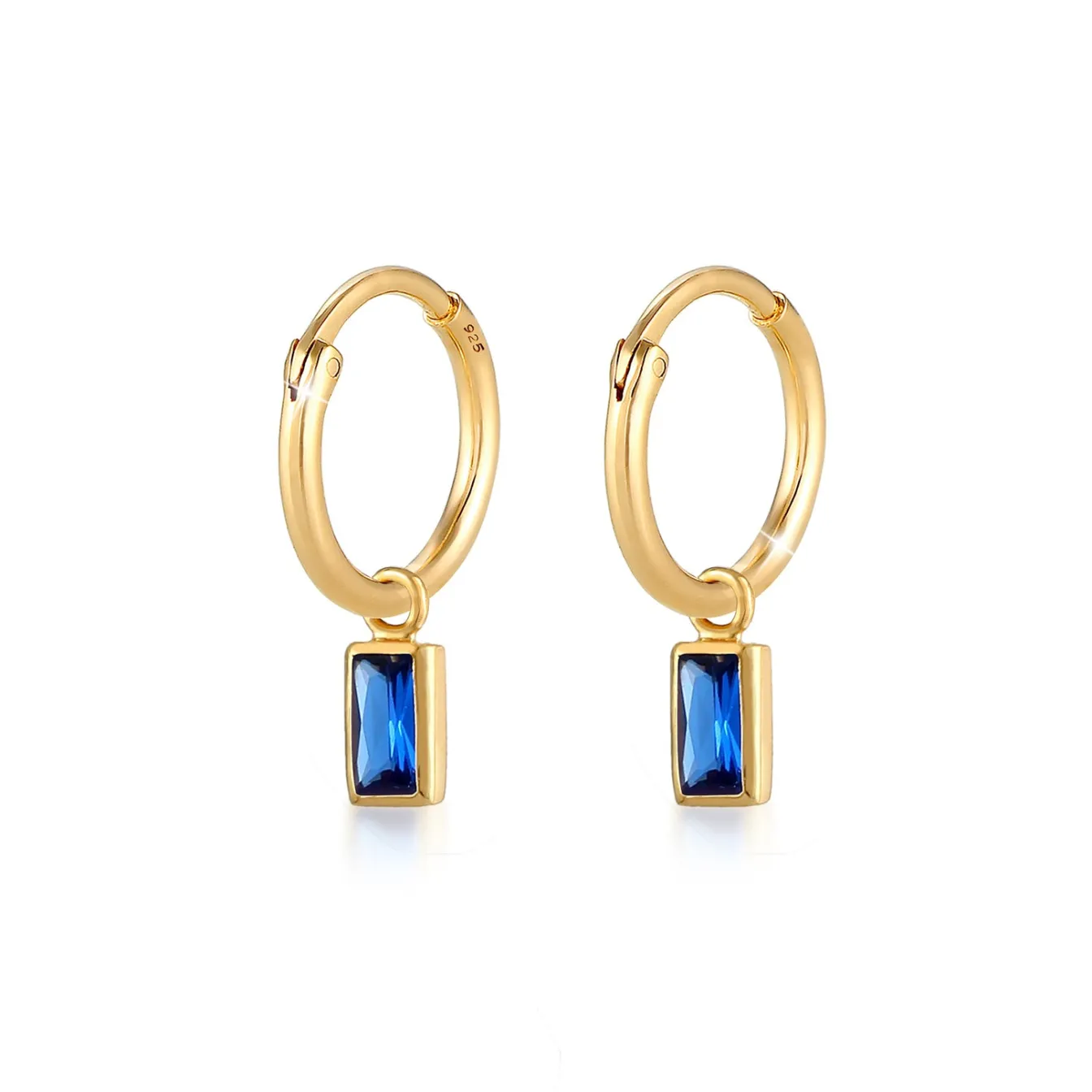 Elli "Ohrhänger | Saphir ( Blau )< Ohrringe|Vergoldet