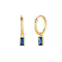 Elli "Ohrhänger | Saphir ( Blau )< Ohrringe|Vergoldet