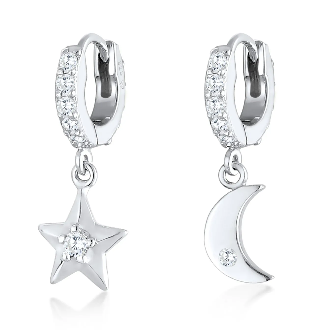 Elli "Ohrhänger | Zirkonia ( Weiß )< Symbol-schmuck|Ohrringe