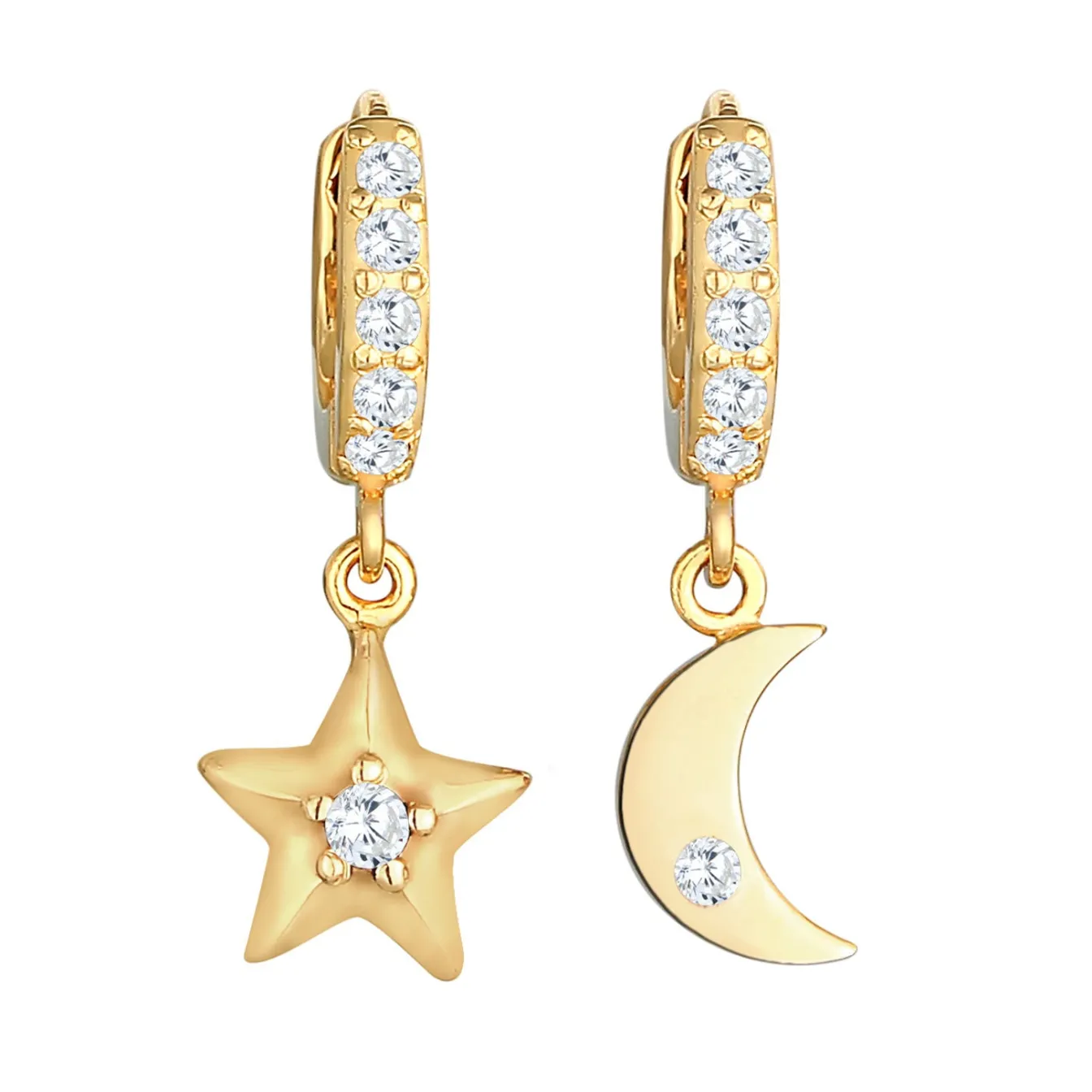 Elli "Ohrhänger | Zirkonia ( Weiß )< Symbol-schmuck|Ohrringe