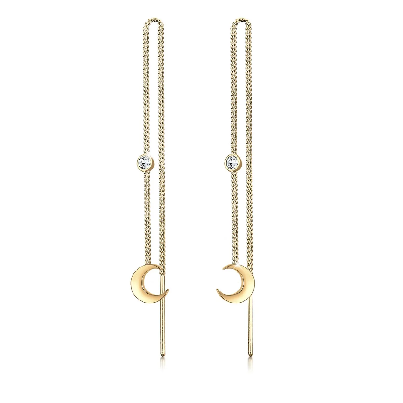 Elli "Ohrhänger Astro | Kristall ( Weiß )< Symbol-schmuck|Ohrringe