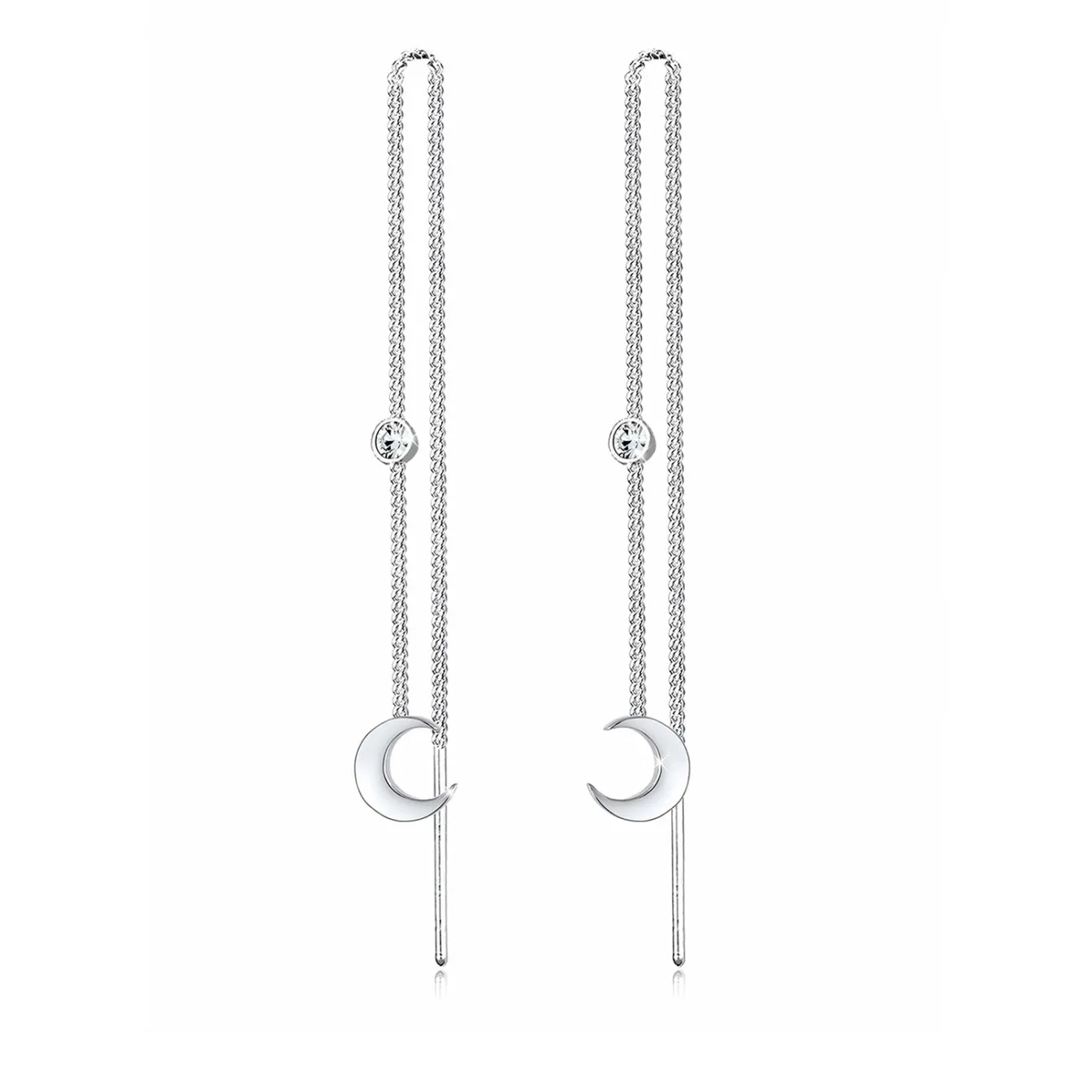 Elli "Ohrhänger Astro | Kristall ( Weiß )< Symbol-schmuck|Ohrringe