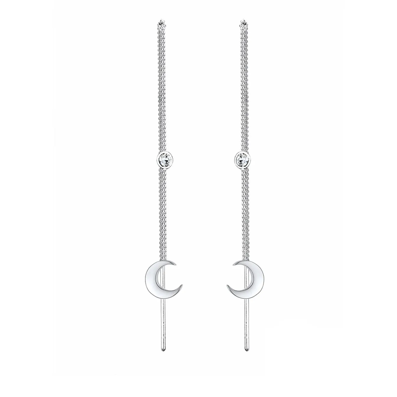 Elli "Ohrhänger Astro | Kristall ( Weiß )< Symbol-schmuck|Ohrringe