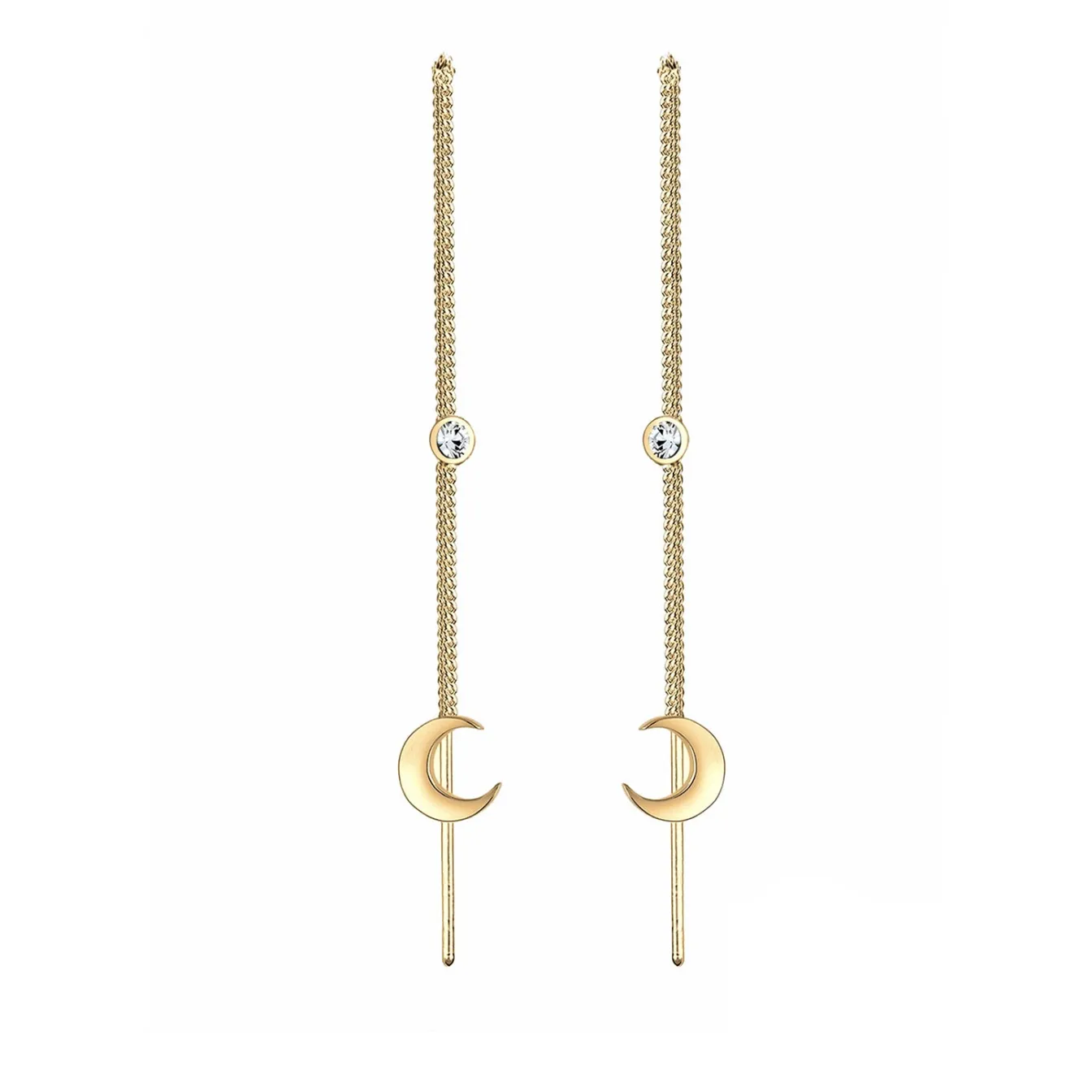 Elli "Ohrhänger Astro | Kristall ( Weiß )< Symbol-schmuck|Ohrringe