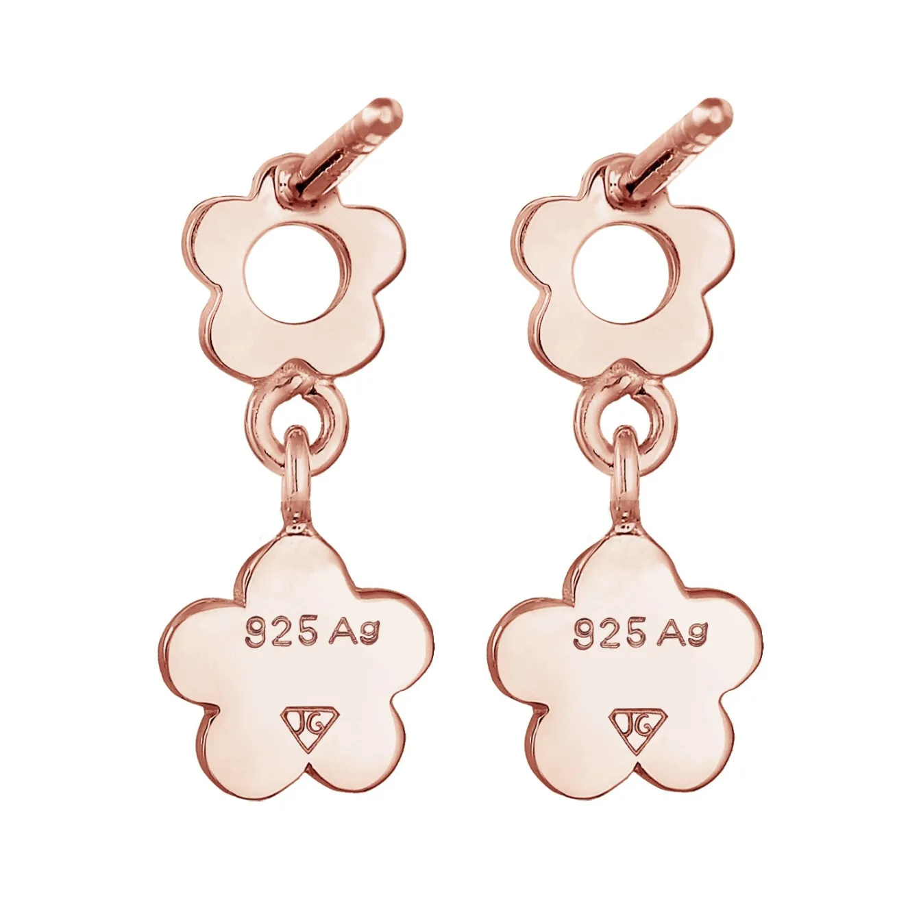 Elli "Ohrhänger Blume | Kristall (Rosa)<Kinder Symbol-schmuck|Kinderschmuck