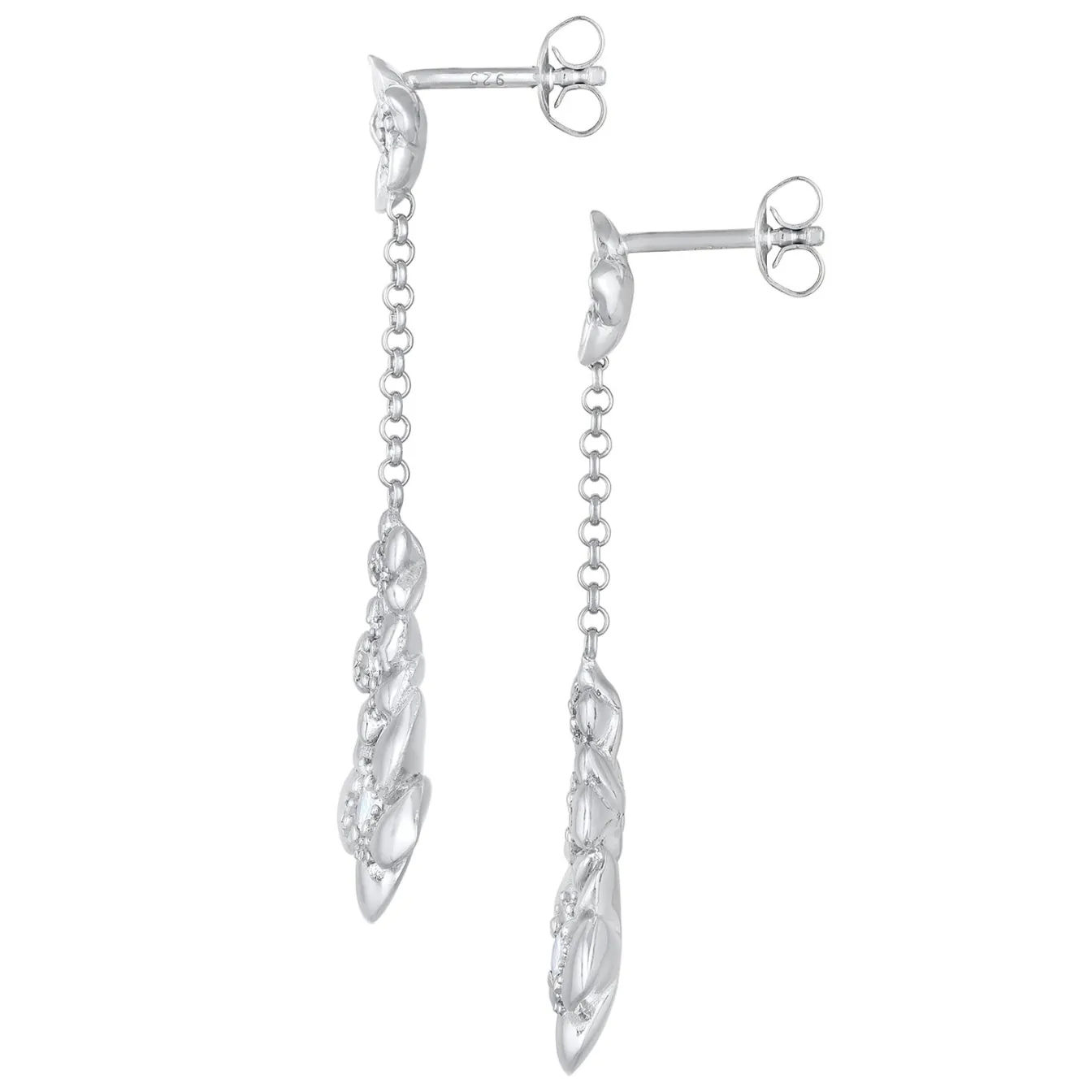 Elli "Ohrhänger Blumen | Zirkonia (Weiß)< Symbol-schmuck|Hochzeit
