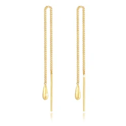 Elli "Ohrhänger Chain Tropfen< Roségold|Ohrringe