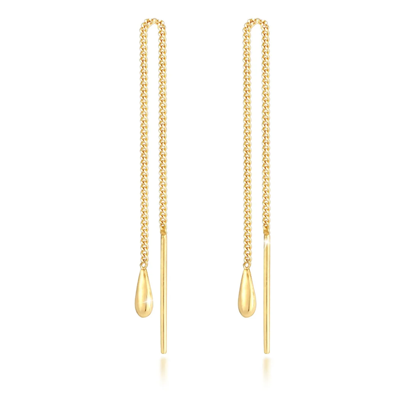 Elli "Ohrhänger Chain Tropfen< Roségold|Ohrringe