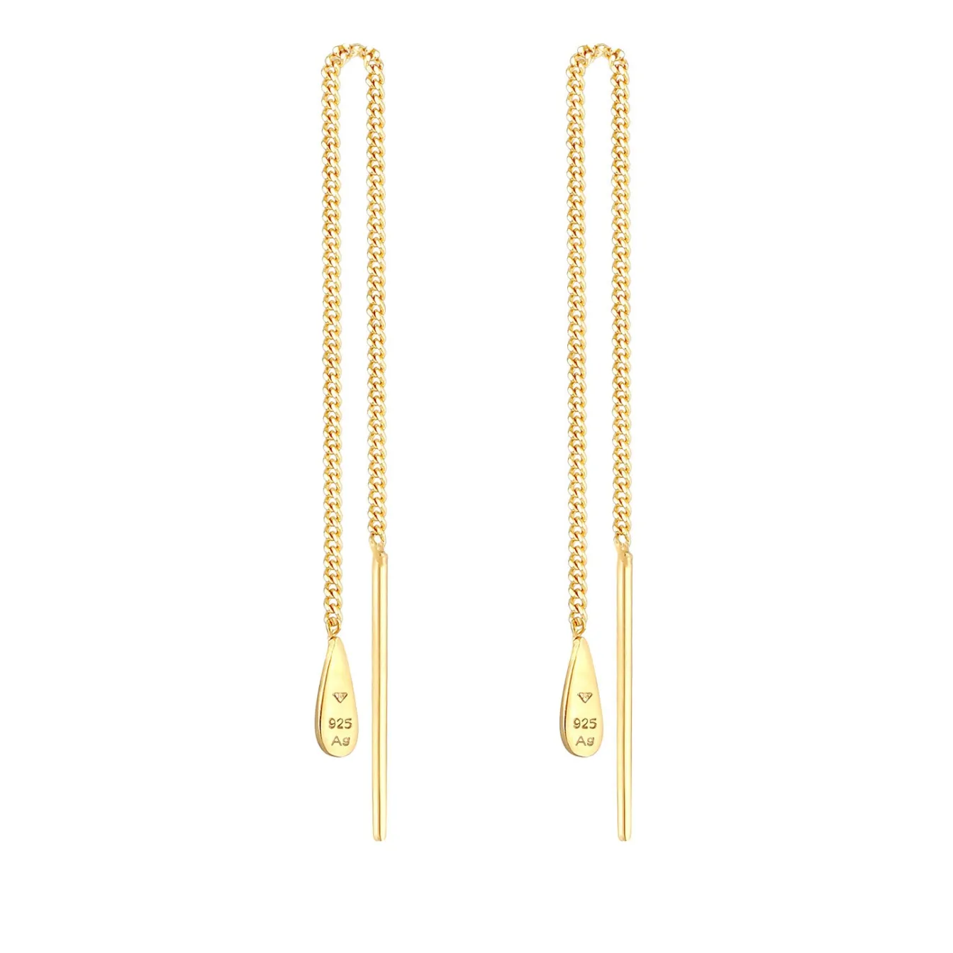 Elli "Ohrhänger Chain Tropfen< Roségold|Ohrringe