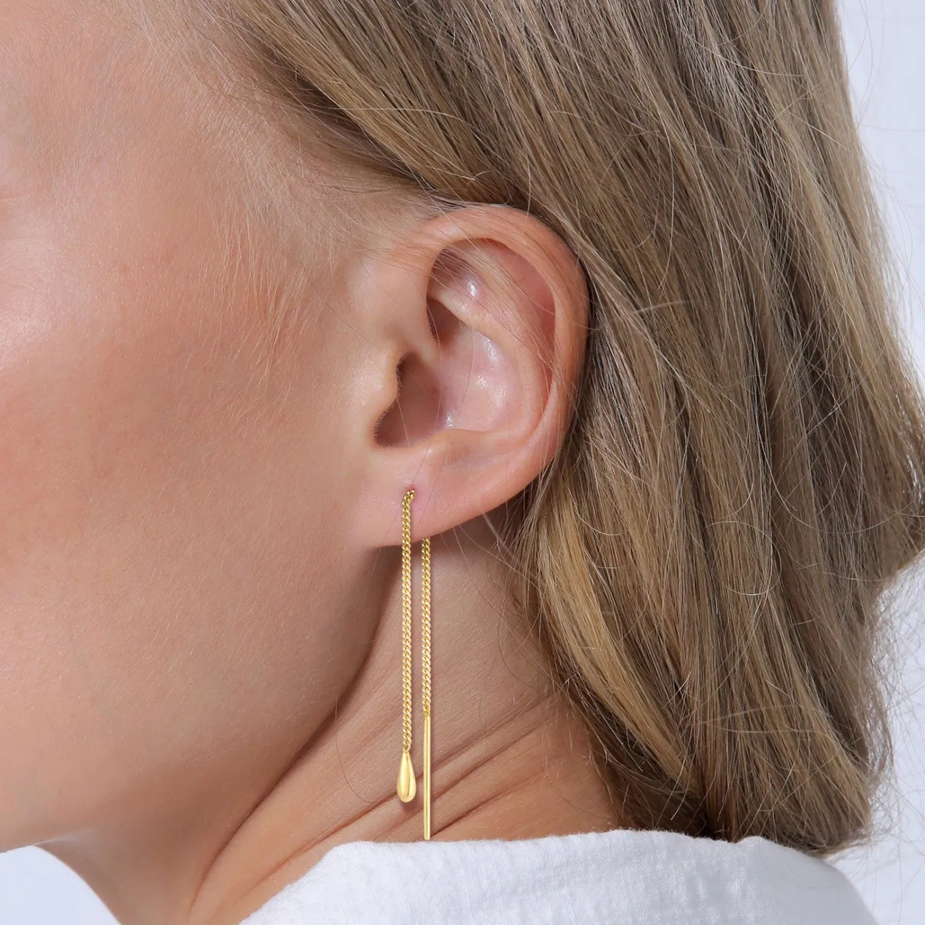 Elli "Ohrhänger Chain Tropfen< Roségold|Ohrringe