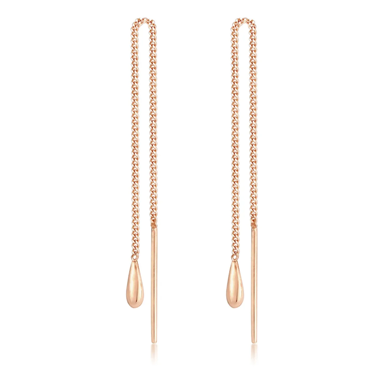 Elli "Ohrhänger Chain Tropfen< Roségold|Ohrringe