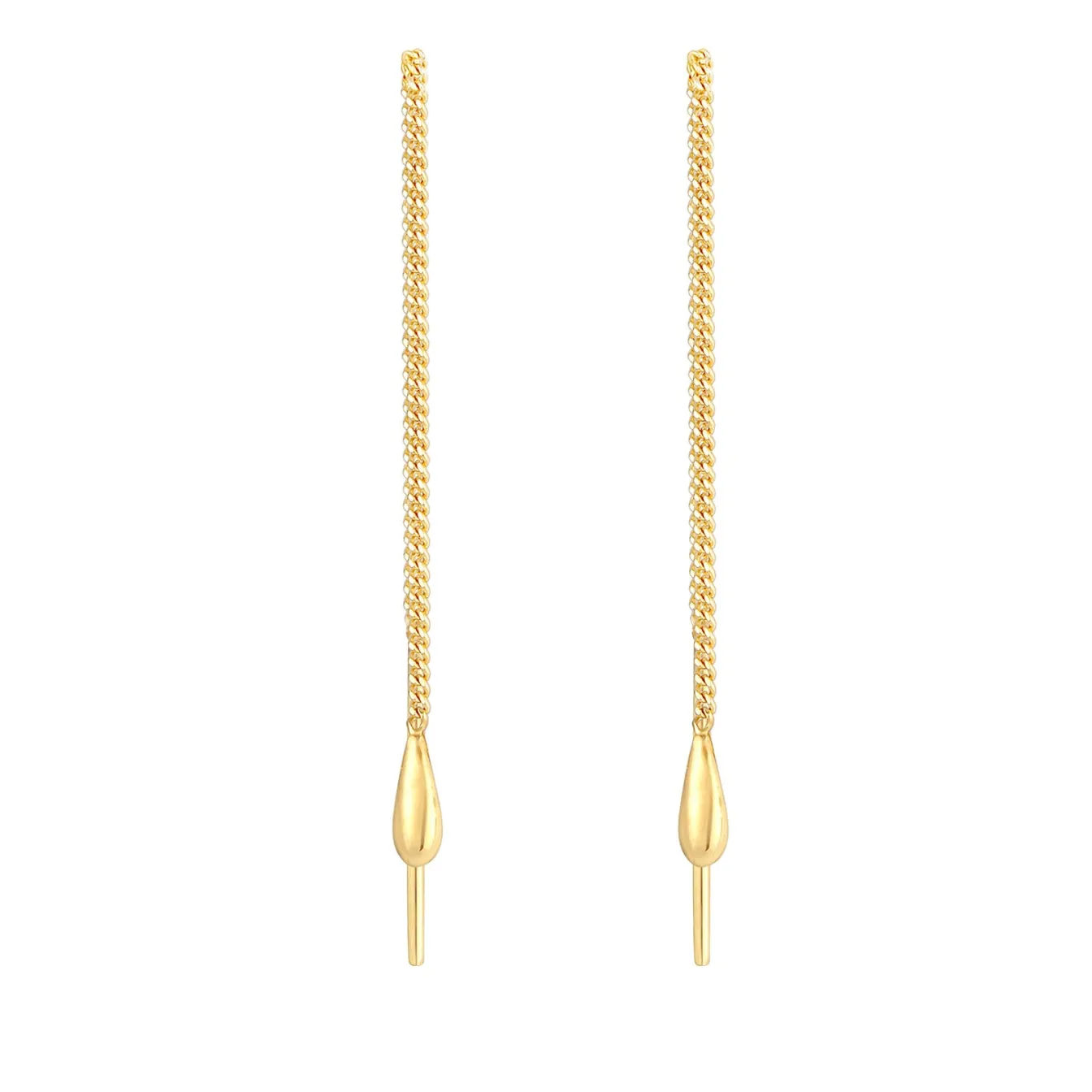 Elli "Ohrhänger Chain Tropfen< Roségold|Ohrringe