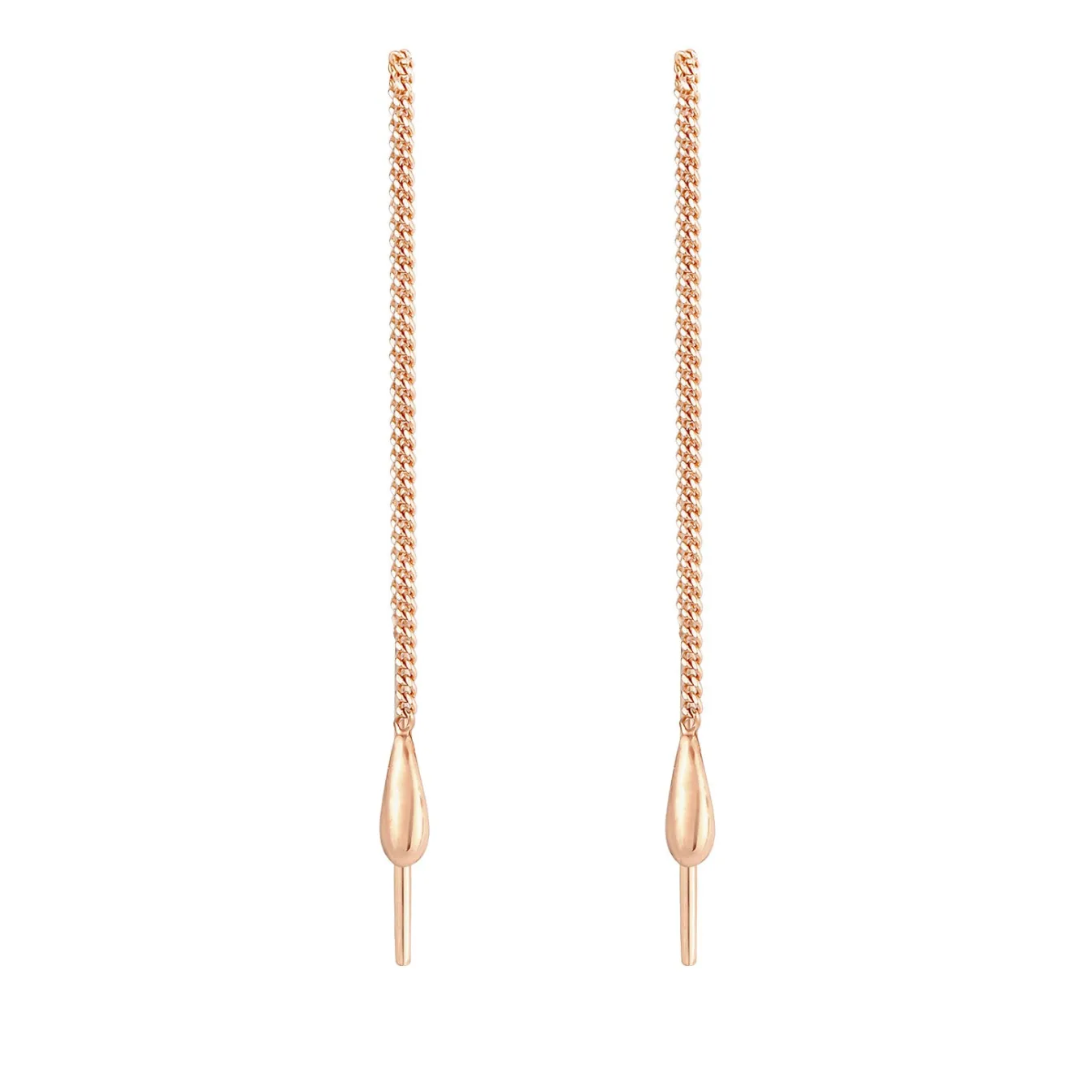 Elli "Ohrhänger Chain Tropfen< Roségold|Ohrringe