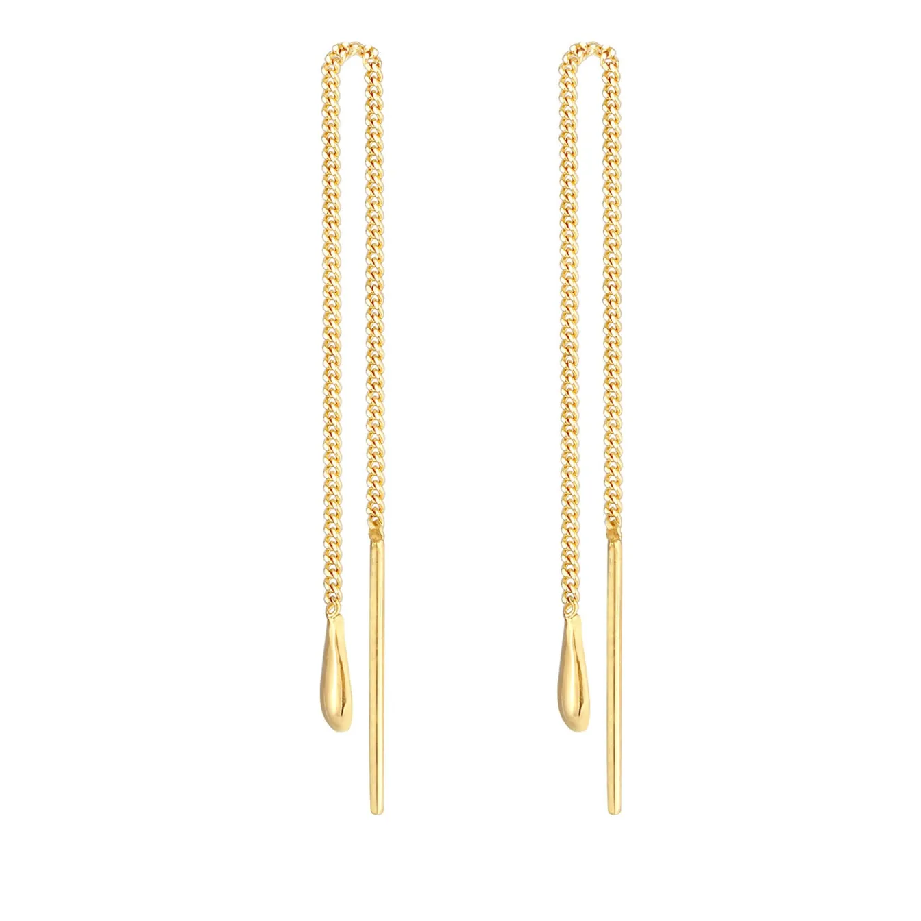 Elli "Ohrhänger Chain Tropfen< Roségold|Ohrringe