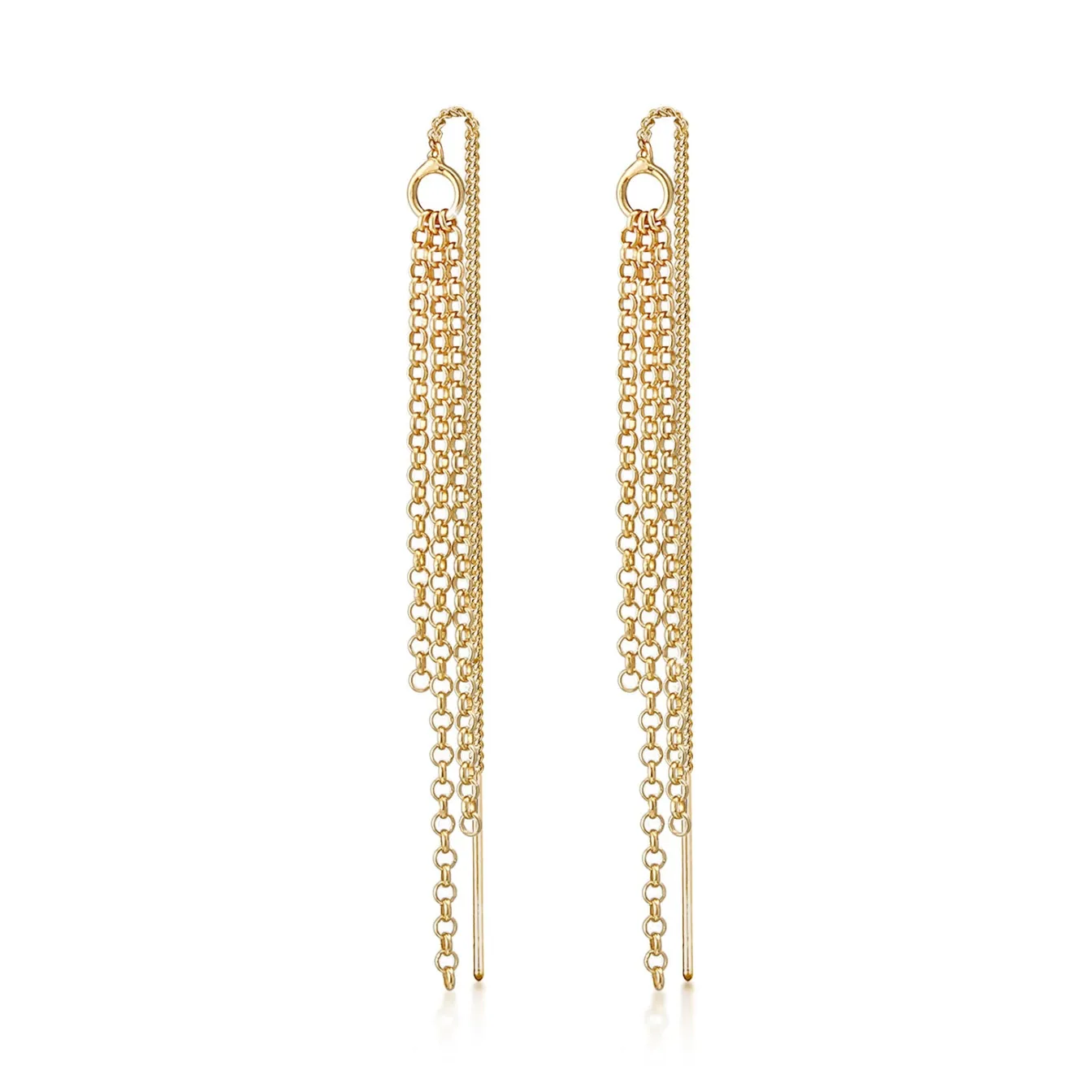 Elli "Ohrhänger Ear Chain< Ohrringe|Vergoldet