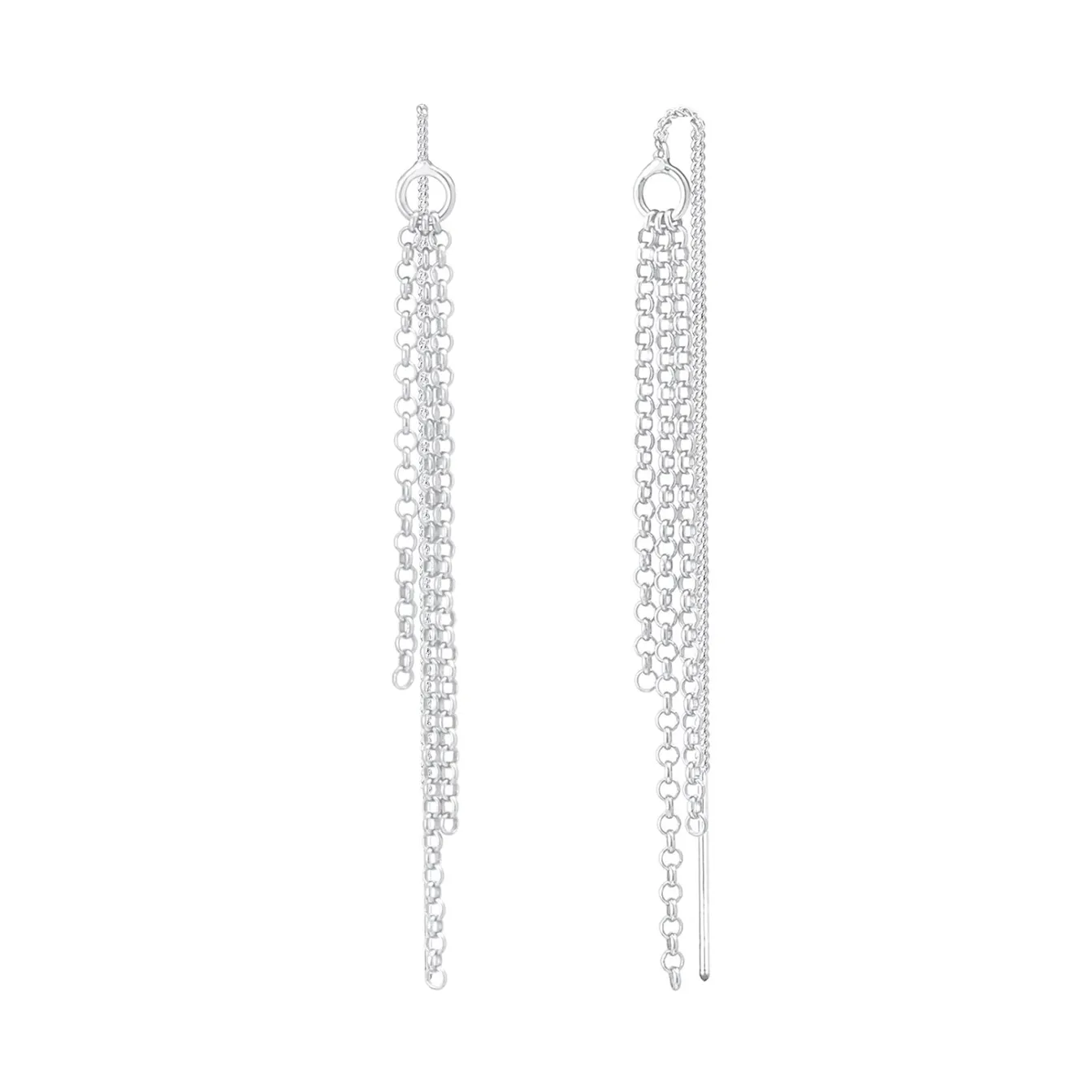 Elli "Ohrhänger Ear Chain< Ohrringe|Vergoldet