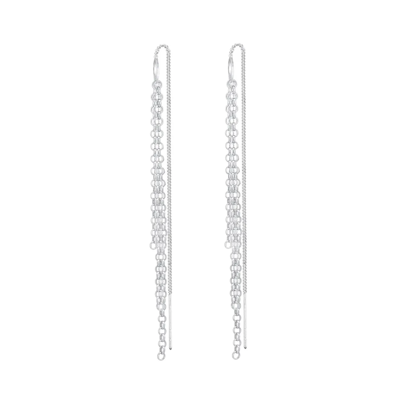 Elli "Ohrhänger Ear Chain< Ohrringe|Vergoldet