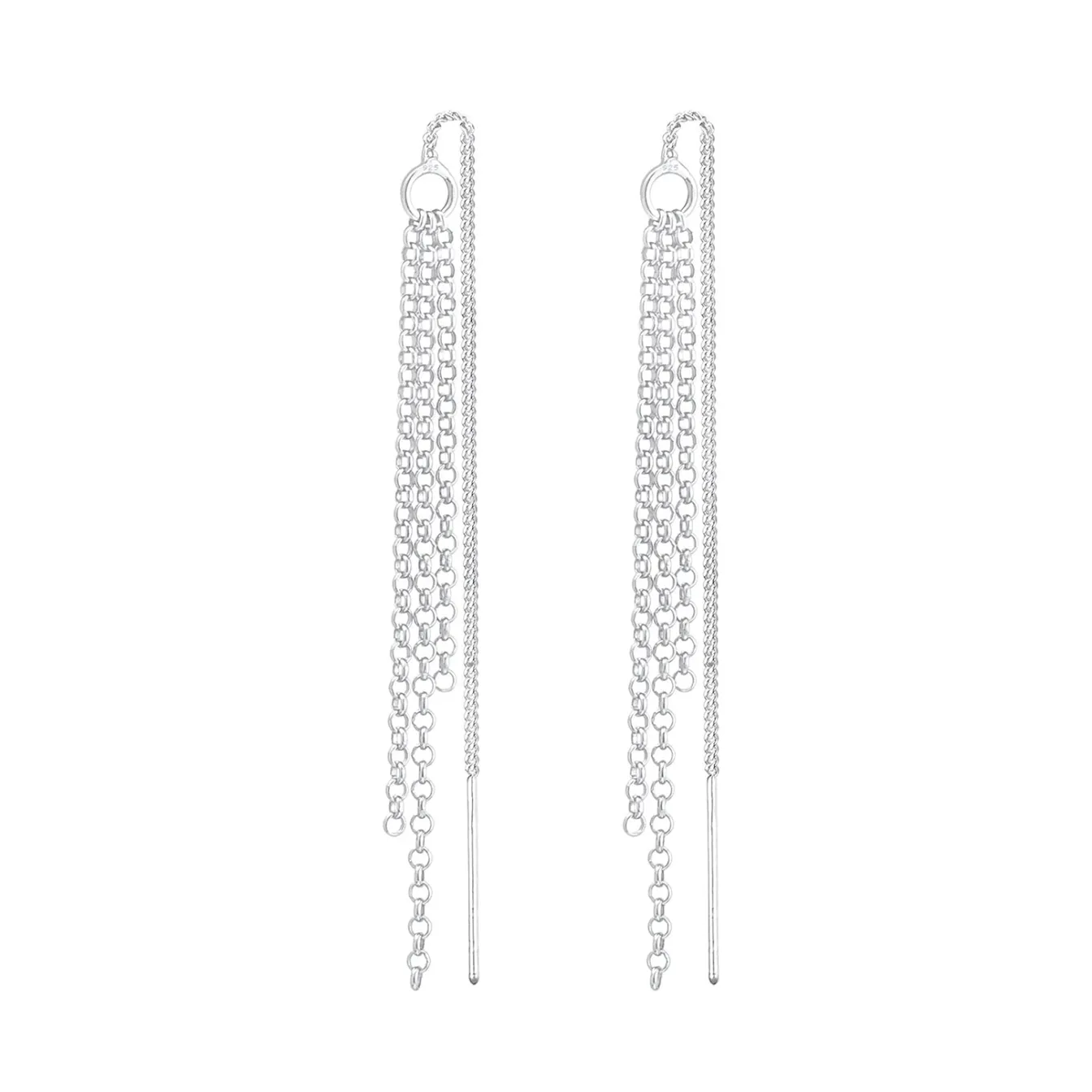 Elli "Ohrhänger Ear Chain< Ohrringe|Vergoldet