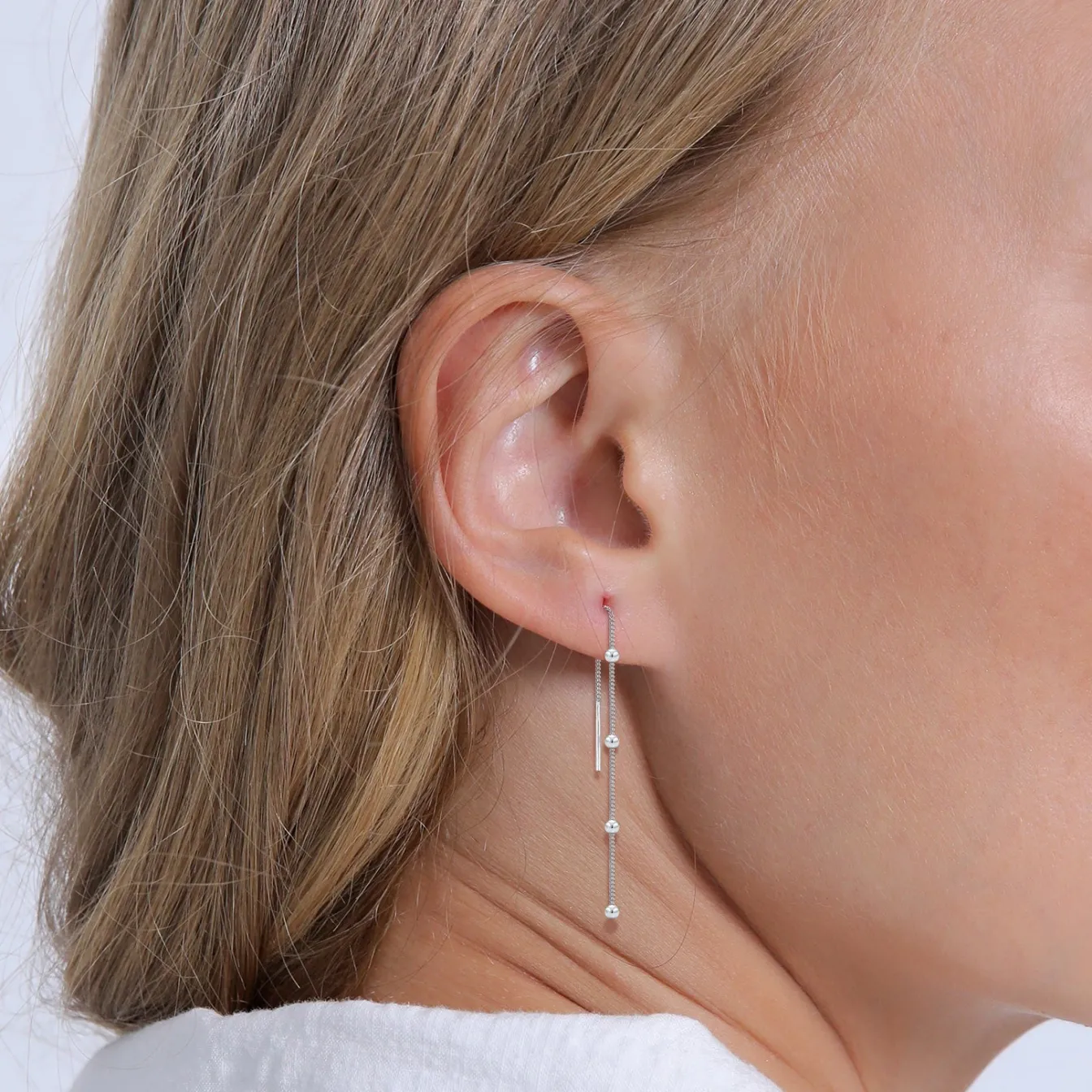 Elli "Ohrhänger Ear Chain< Ohrringe|Silber