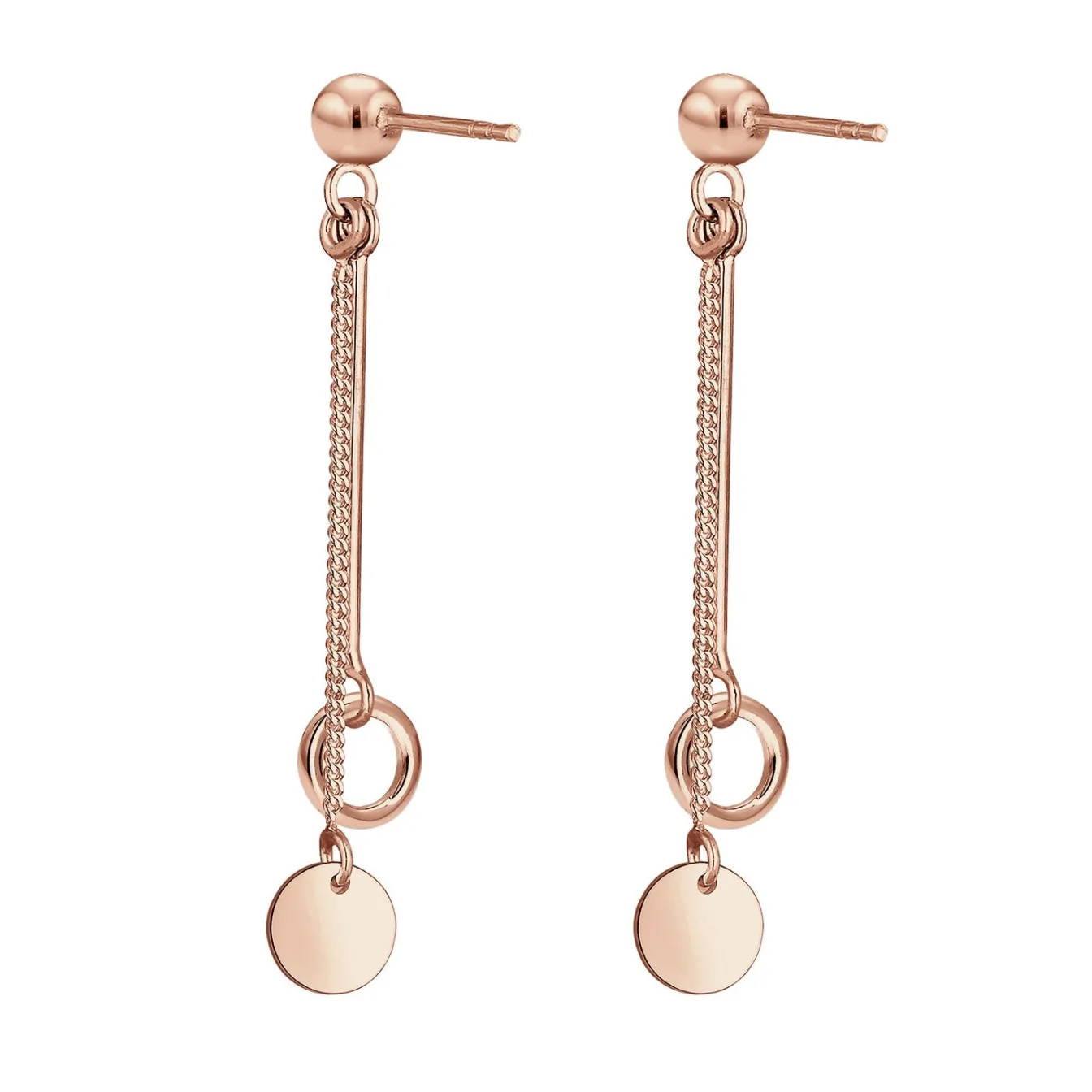 Elli "Ohrhänger Ear Chain< Roségold|Ohrringe