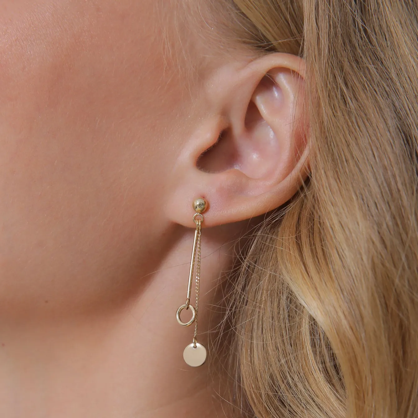 Elli "Ohrhänger Ear Chain< Roségold|Ohrringe